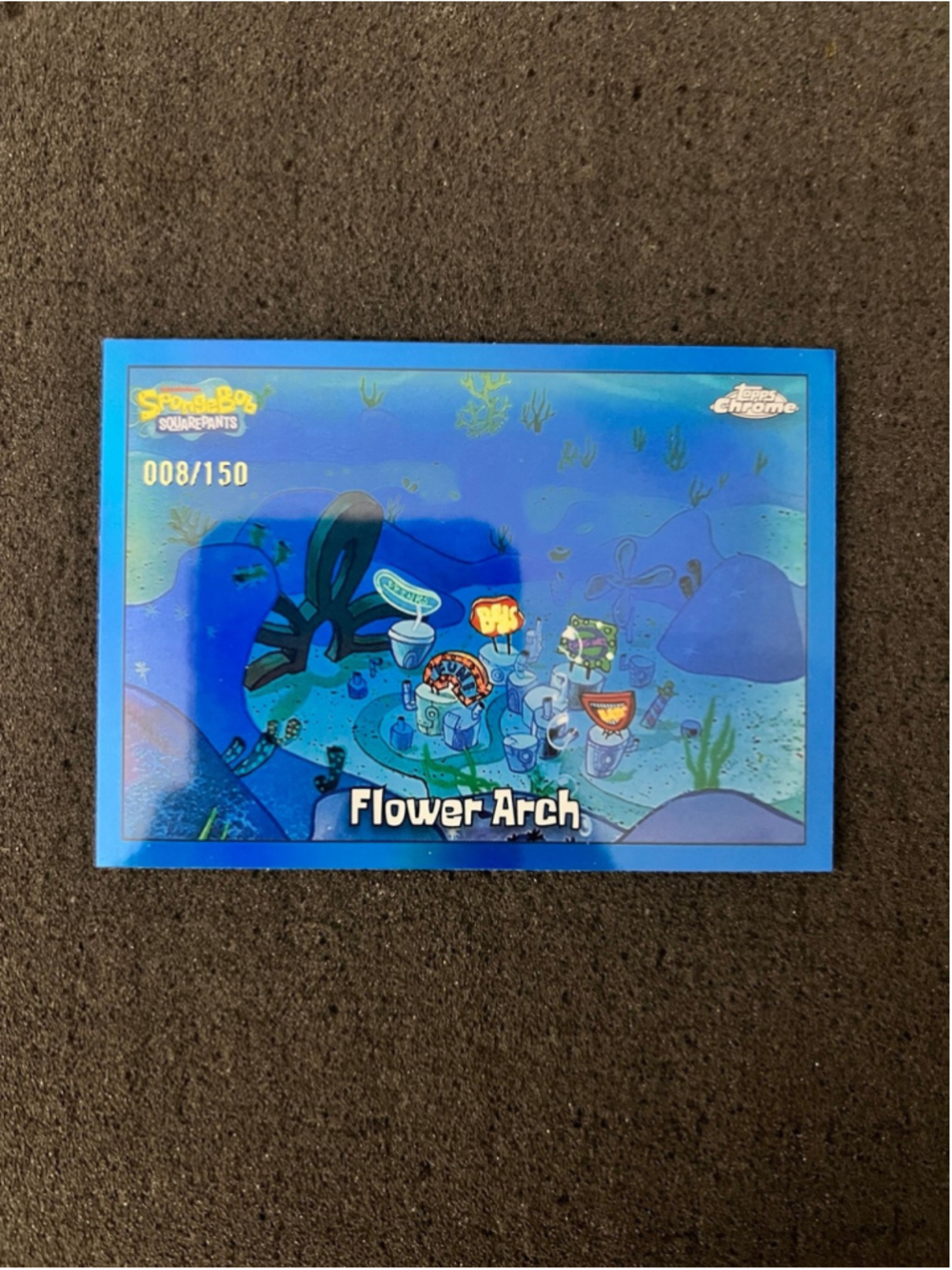 Flower Arch - 2025 Topps Chrome SpongeBob - Blue Refractor #008/150
